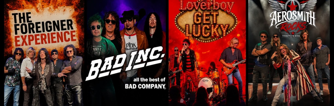 FOREIGNER- BAD COMPANY- LOVERBOY- AEROSMITH "4 Shows in 1" FREE SHOW ($30 value) / Ballroom / cc100  ##
