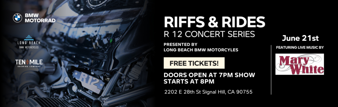Long Beach BMW Motorcycles welcomes Bubba and the Big Bad Blues to their concert series on Saturday, June 15, 2024.