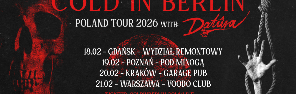 Cold in Berlin Poland Tour poster