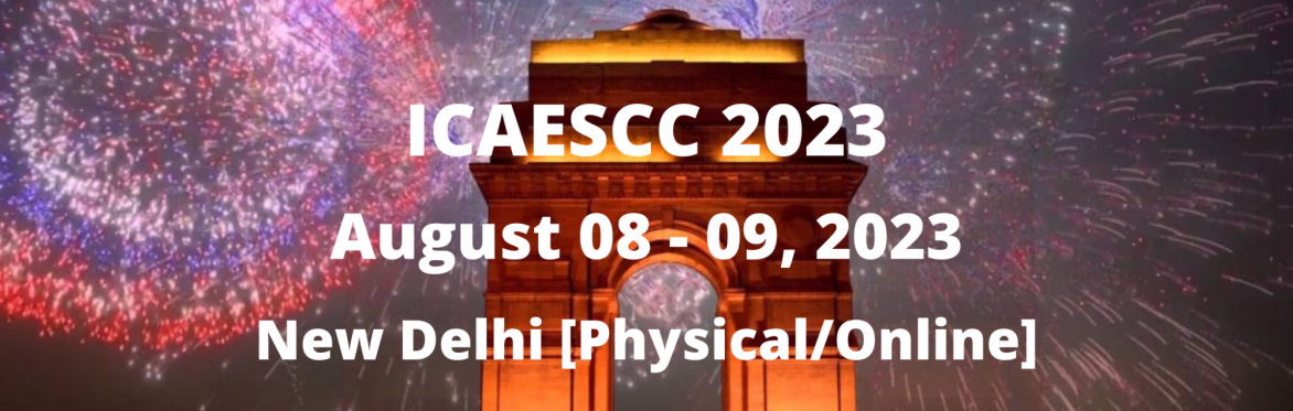 International Conference on Agriculture, Environmental Sustainability & Climate Change 2023 [ICAESCC 2023]
