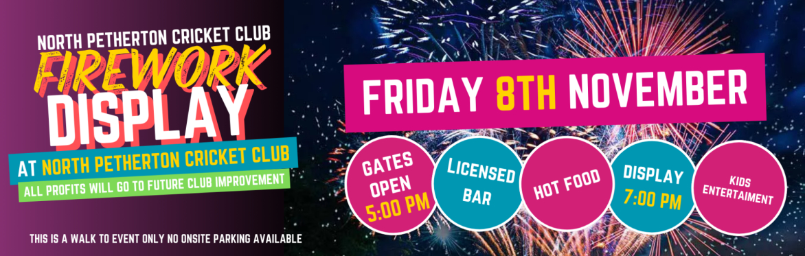 North Petherton Cricket club Firework Display 2024