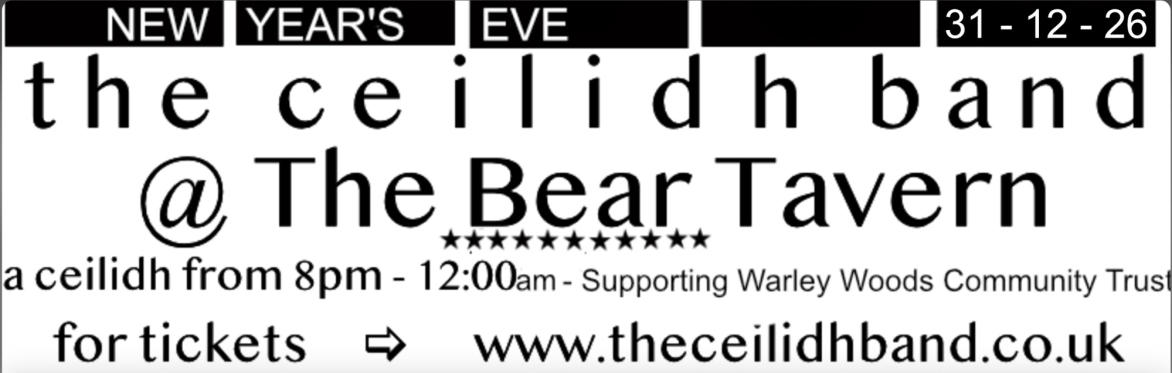 ceilidh band New Year's Eve event 2026