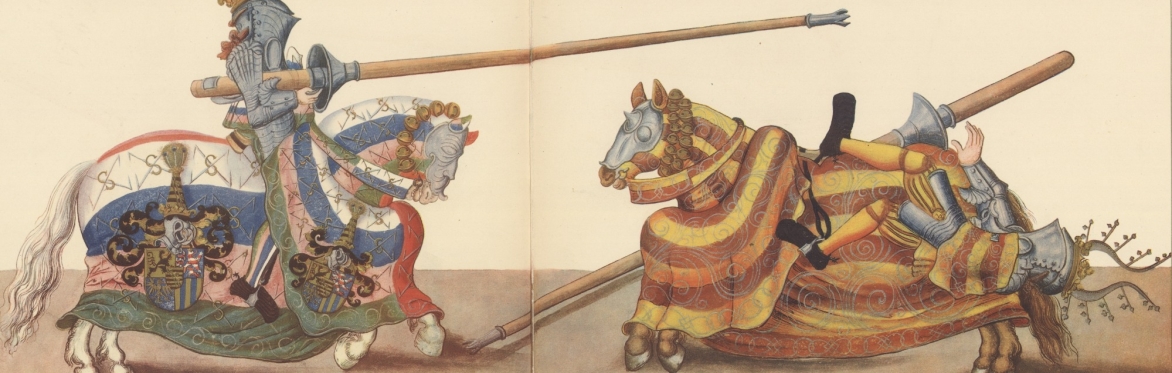 Illustration of jousters