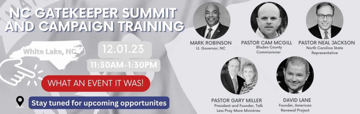 White Lake, NC - Gatekeeper Summit and Campaign Training