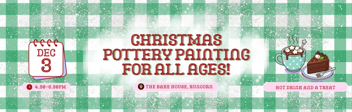 Christmas Pottery Painting for All Ages at The Bake House