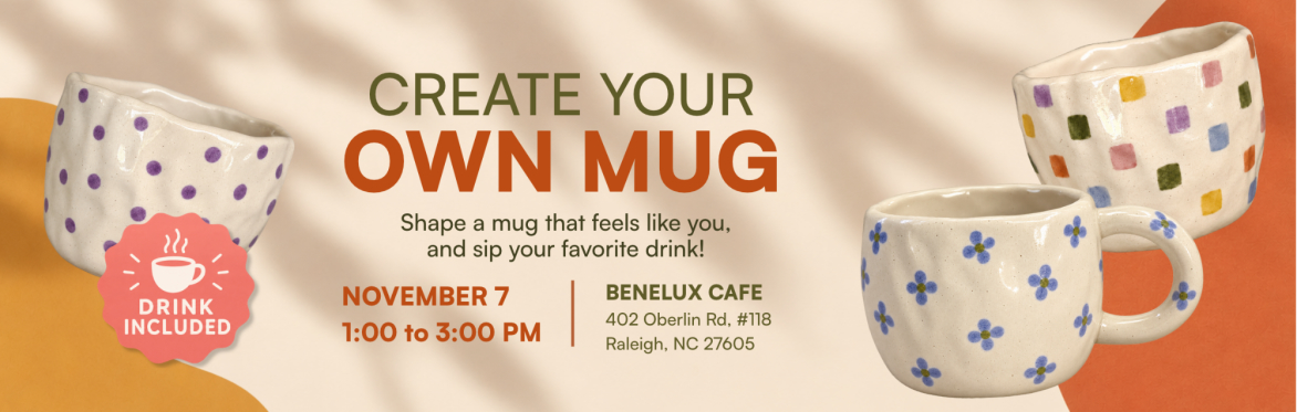 Create your own ceramic coffee mug!