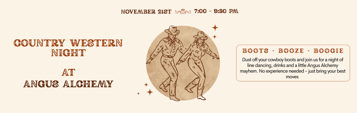Country Western Night at Angus Alchemy