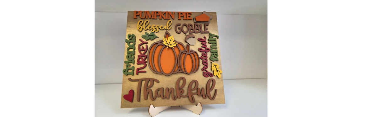 Thanksgiving Plaque DIY Painting Workshop