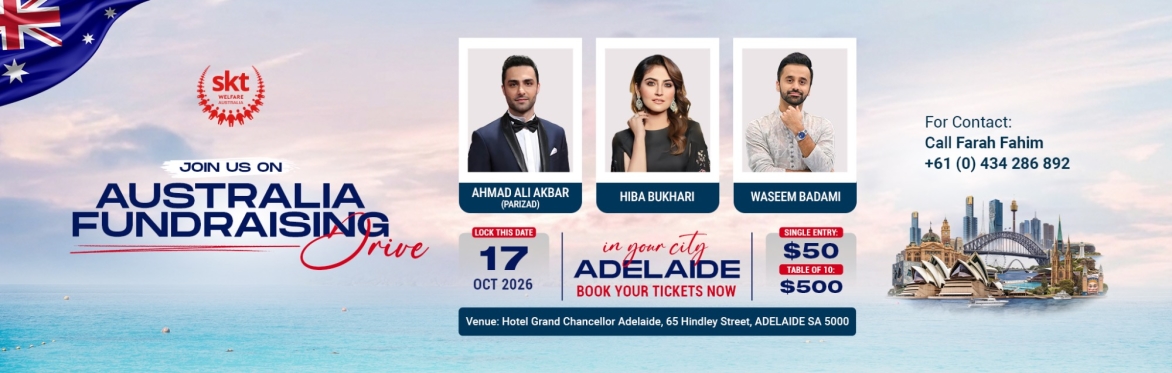 Adelaide - Australia Fundraising Drive