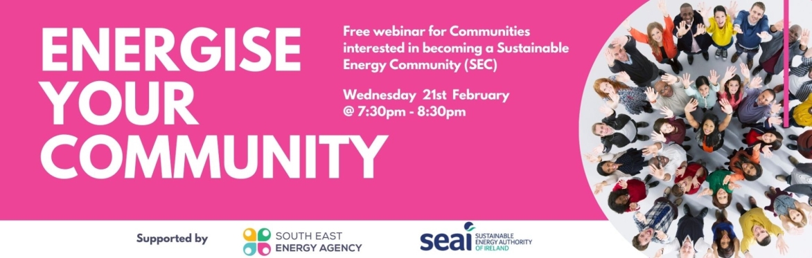 Free webinar for Communities interested in becoming a Sustainable Energy Community (SEC)
