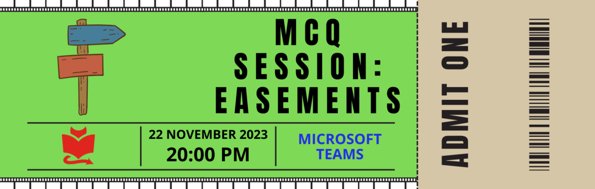 MCQ Session: Easements