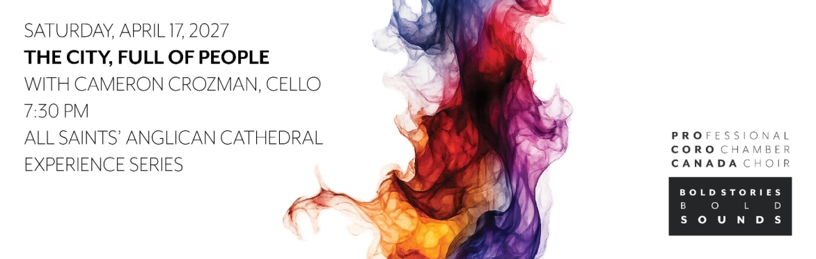 A graphic with concert information for Pro Coro Canada's concert Ice: Voices for a Frozen World, with Edmonton Young Voices. Sun, May 31, 2026. 3:00 PM. St. Basil's Cultural Centre. Experience Series.
