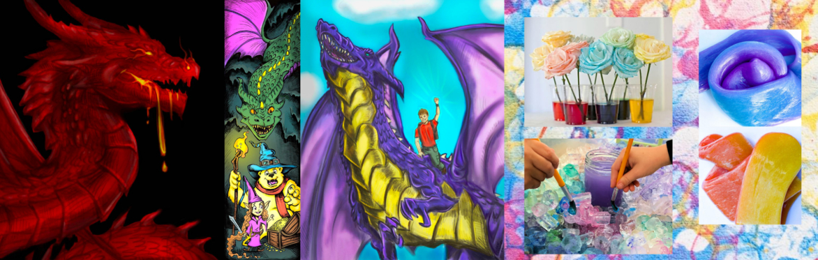Week 7 Camps | Artsy Science Lab & Fantasy Illustration Camp