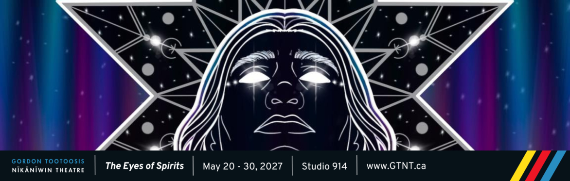 A man with long hair stares upwards into the sky, surrounded by constellations in the form of a star blanket. A cityscape frames the bottom.