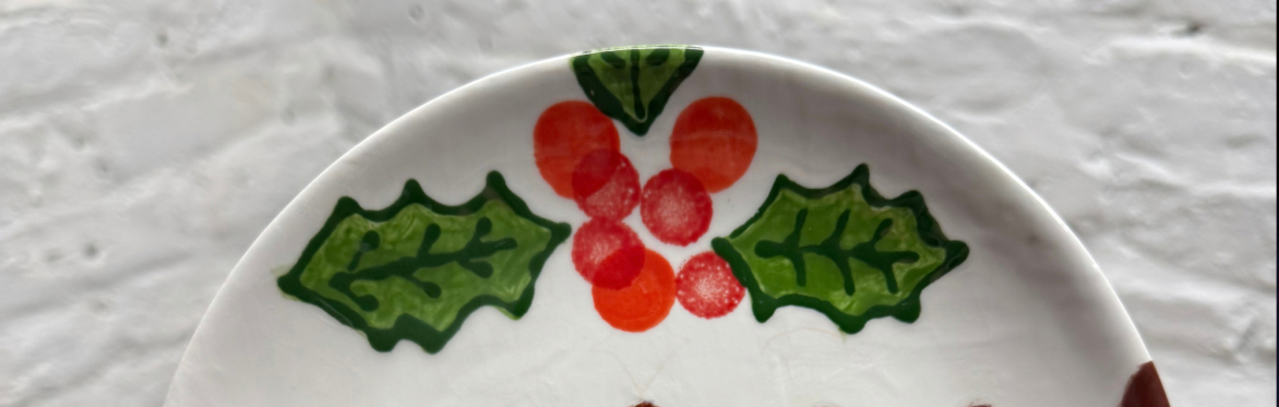 Paint Your Own Festive Plate