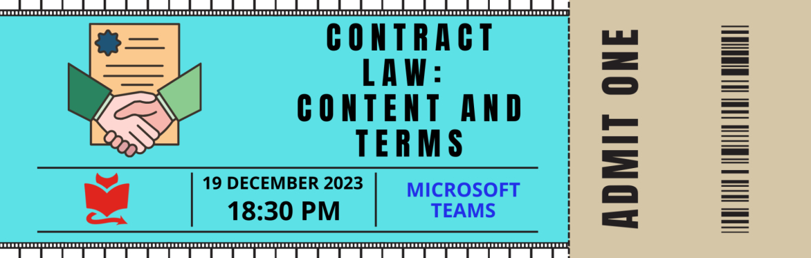 Exam Crash Course Session - Contents and Terms of a Contract