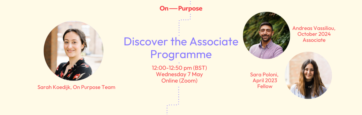 Discover the Associate Programme - Apply for October 2025