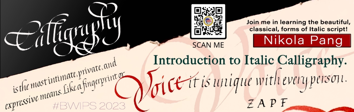 Introduction to Italic Calligraphy by Nikola Pang.
