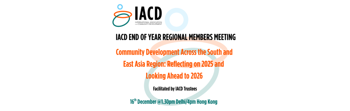 IACD South and East Asia Regional Members Meeting 16 December 2025
