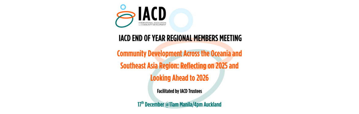IACD Oceania & Southeast Asia Regional Members Meeting 17 December 2025