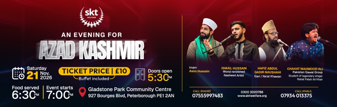 An Evening for Kashmir - Peterborough