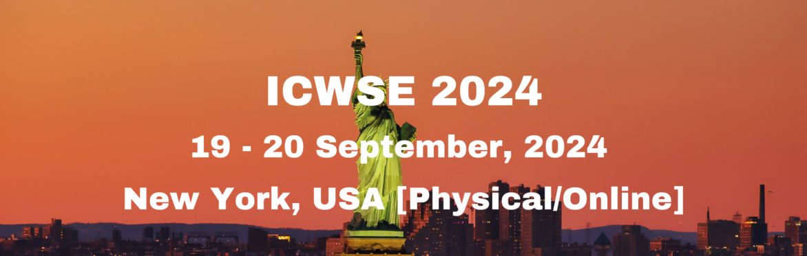 International Conference on Web Science and Engineering 2024 [ICWSE 2024]