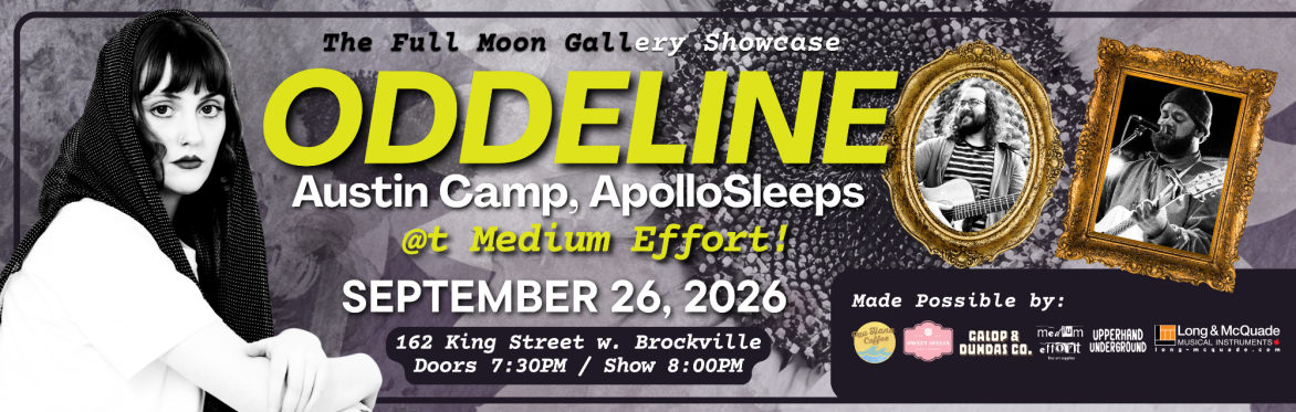 The Full Moon Gallery Showcase Featuring Oddeline, Austin Camp, and ApolloSleeps