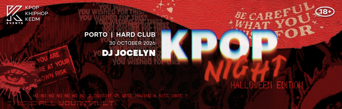 OfficialKEvents | PORTO: KPOP & KHIPHOP Night in October — 🎃 HALLOWEEN EDITION 🎃