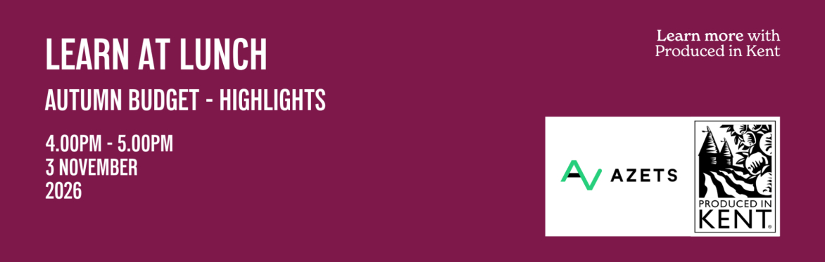 LEARN AT LUNCH: Autumn Budget - Highlights