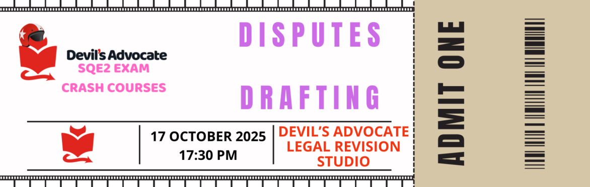 SQE2 MOCK: Disputes: Drafting