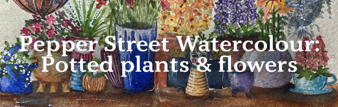 Pepper Street Watercolour: Potted plants & flowers