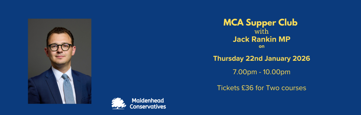 Supper Club with Jack Rankin MP