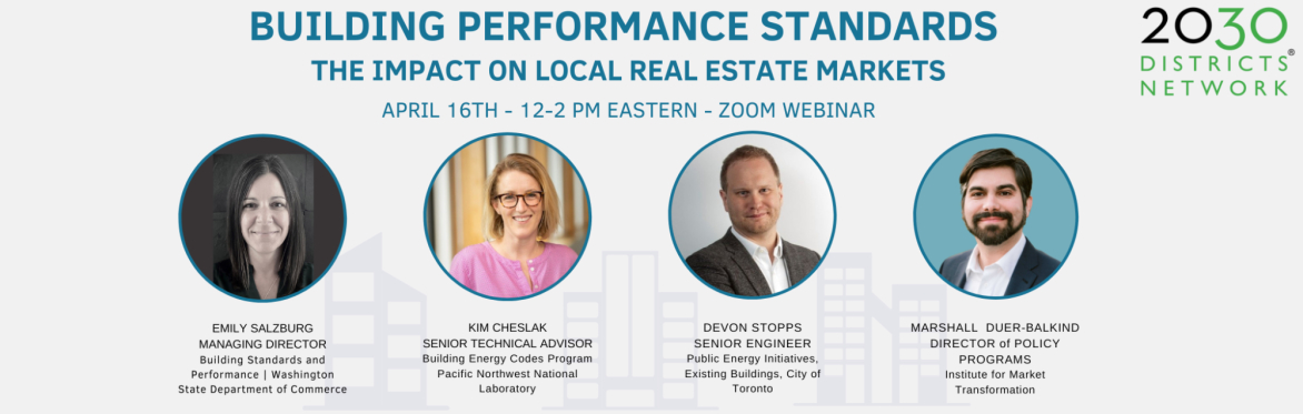 2030 Districts Network Education Series - Building Performance Standards - April 2024