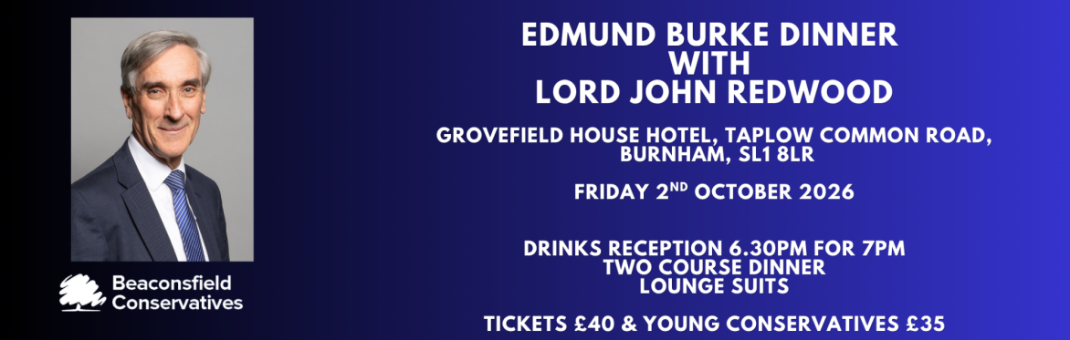 The Edmund Burke Dinner with Lord John Redwood