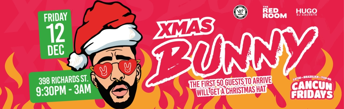 Christmas Bunny - Cancun Fridays-Red Room