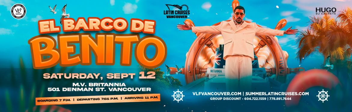 Latin Cruises 11 | Barco de Benito 2  Party Boat 2026