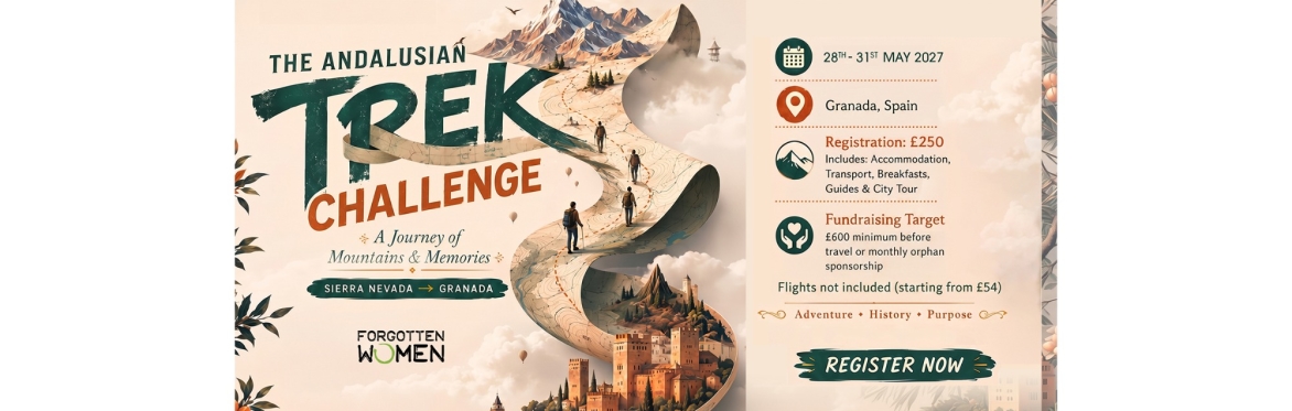The Andalusian Trek Challenge: A Journey of Mountains & Memories – Granada, Spain Friday 28th May 2027