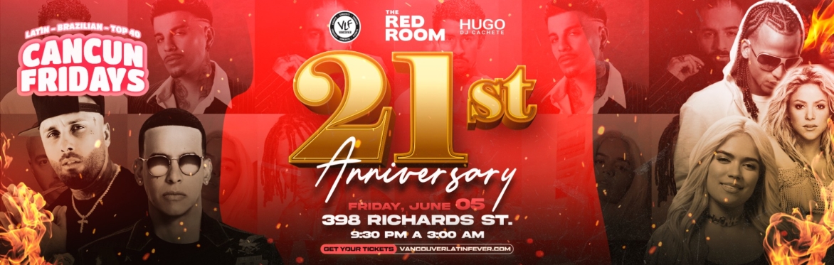 Cancun Fridays Red Room - 21th Anniversary