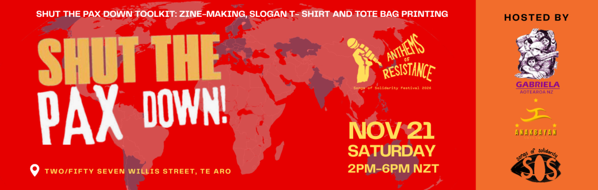 Shut the Pax Down Toolkit: Zine-making,  Slogan T- Shirt and Tote Bag Printing