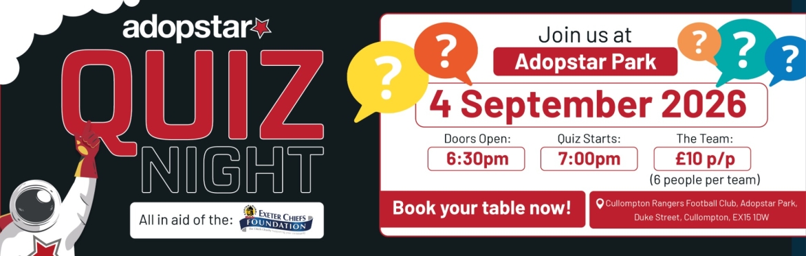 Adopstar Quiz Night - 4th September