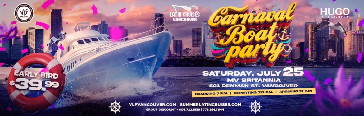 Latin Cruises 6 | Carnaval Party Boat 2026