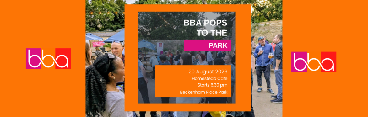 BBA Pops to the Park at 630pm on 20 August in Beckenham Place Park