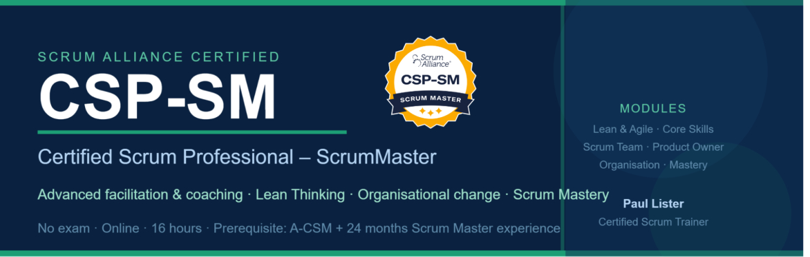 Certified Scrum Professional - Scrum Master
