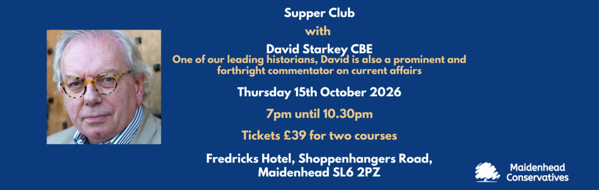 MCA Supper Club with David Starkey CBE