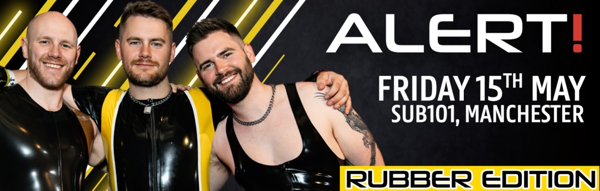 Promotional image for the Alert! event at Sub101 Manchester on 15th May 2026.