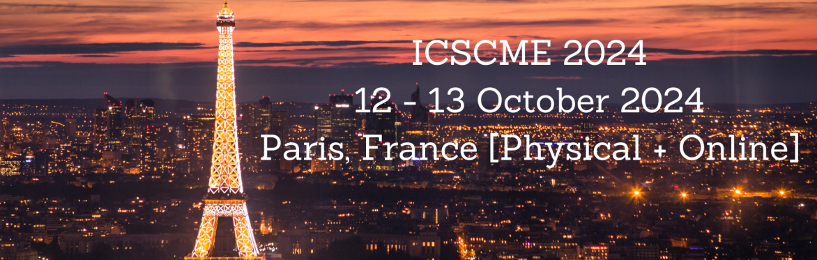 International Conference on Software, Computer and Manufacturing Engineering 2024 [ICSCME 2024]
