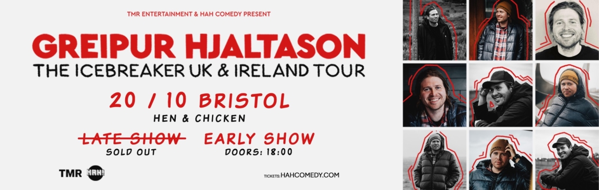 GREIPUR HJALTASON - THE ICEBREAKER TOUR - BRISTOL (EARLY SHOW)