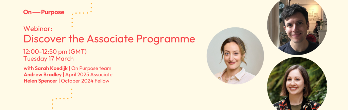 Discover the Associate Programme - Apply for October 2026