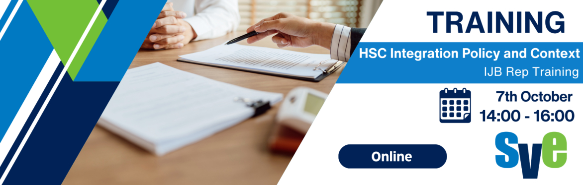 Health and Social Care Integration Policy and Context - Third Sector IJB Rep Training
