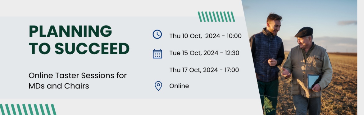 Online Taster Sessions | Planning to Succeed Workshop Series